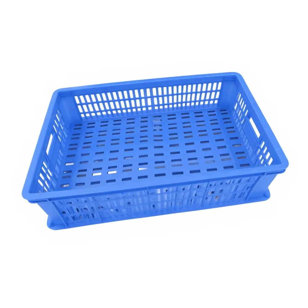 Factory Wholesale Plastic Basket Crate/Basket for Agriculture Fruits Vegetable  Plastic Stacked Basket  K238
