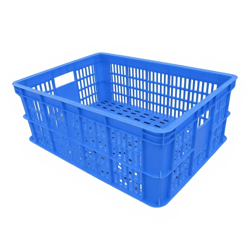Factory Wholesale Plastic Basket Crate/Basket for Agriculture Fruits Vegetable  Plastic Stacked Basket  K240