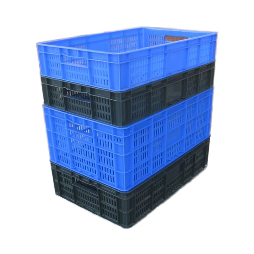 600*400 standard plastic baskets are more efficient when used with 1210 pallets. K341