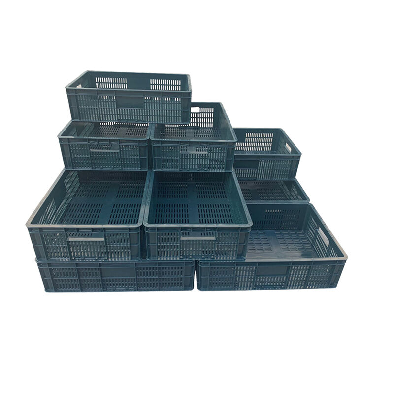 600*400 standard plastic baskets are more efficient when used with 1210 pallets.