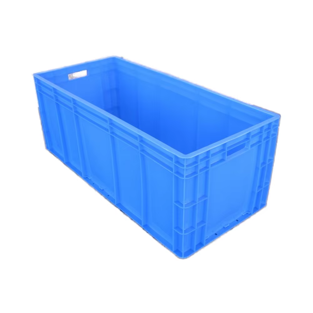 High Quality HUADU EU4933  Heavy Duty Industrial Plastic Containers Storage Turnover Box Injection PP