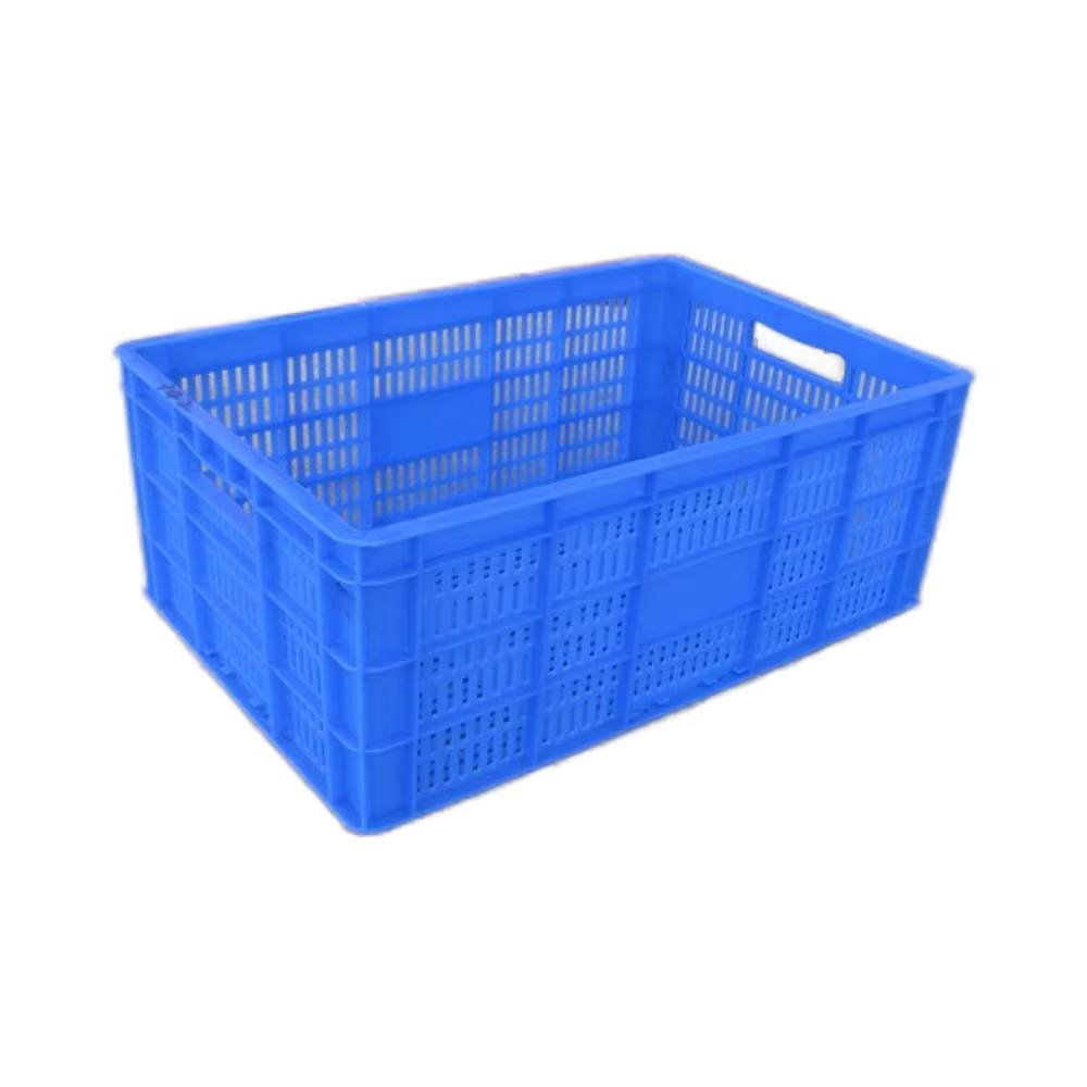 600*400 standard plastic baskets are more efficient when used with 1210 pallets. K342