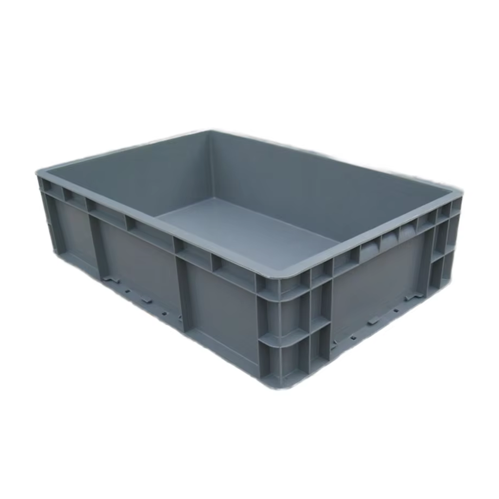High Quality HUADU EU46148  Heavy Duty Industrial Plastic Containers Storage Turnover Box Injection PP