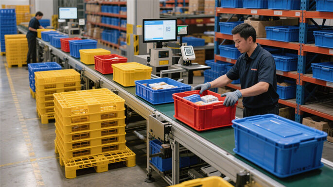 Application scenarios of plastic turnover boxes