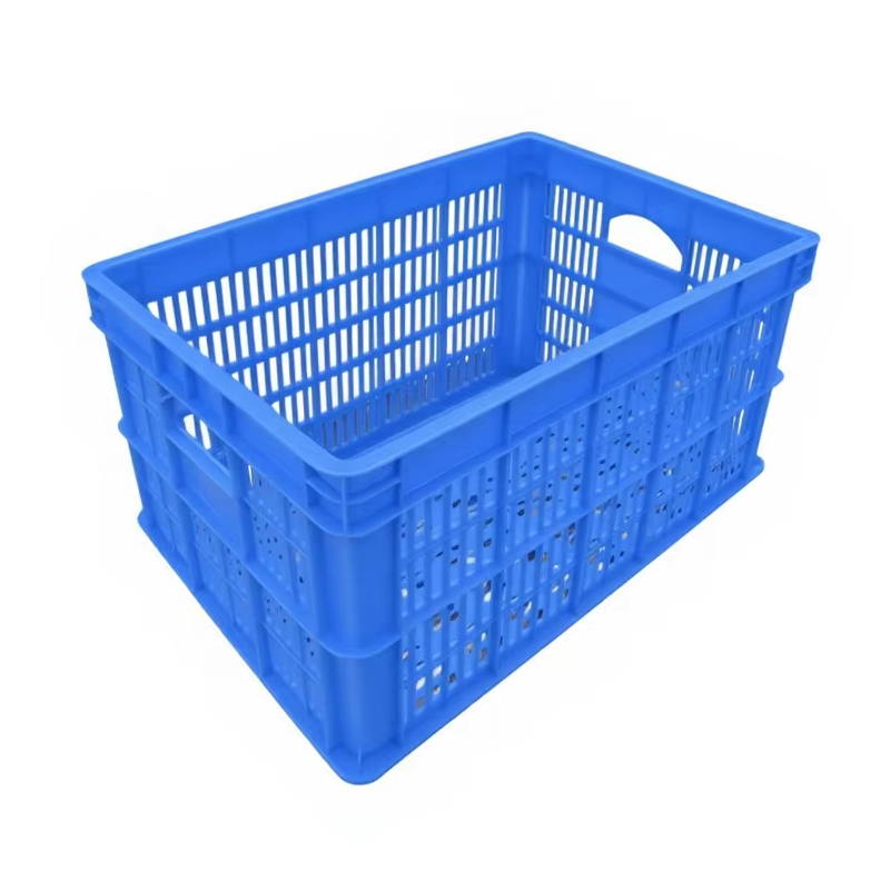 Factory Wholesale Plastic Basket Crate/Basket for Agriculture Fruits Vegetable  Plastic Stacked Basket  K231