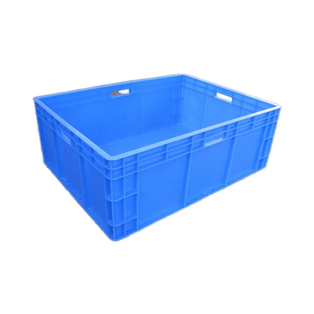 High Quality HUADU EU8628 Heavy Duty Industrial Plastic Containers Storage Turnover Box Injection PP