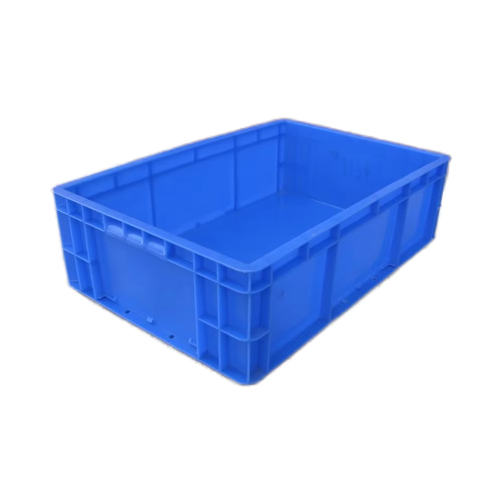High Quality HUADU EU4616 Heavy Duty Industrial Plastic Containers Storage Turnover Box Injection HDPE Recycle Stackable Crate