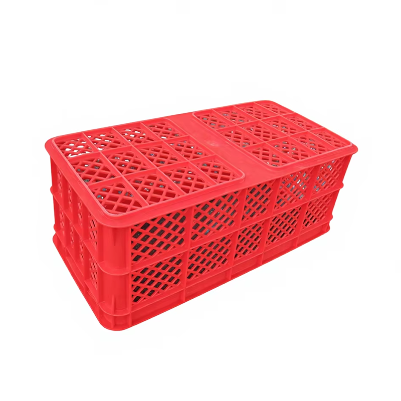 Factory Wholesale Plastic Basket Crate/Basket for Agriculture Fruits Vegetable  Plastic Stacked Basket  K91