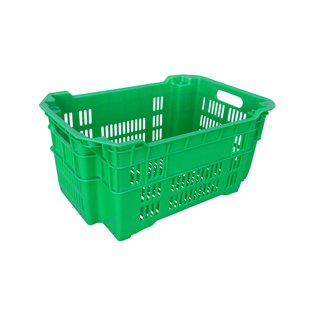 Factory Wholesale Plastic Basket Crate/Basket for Agriculture Fruits Vegetable  Plastic Stacked Basket  K363