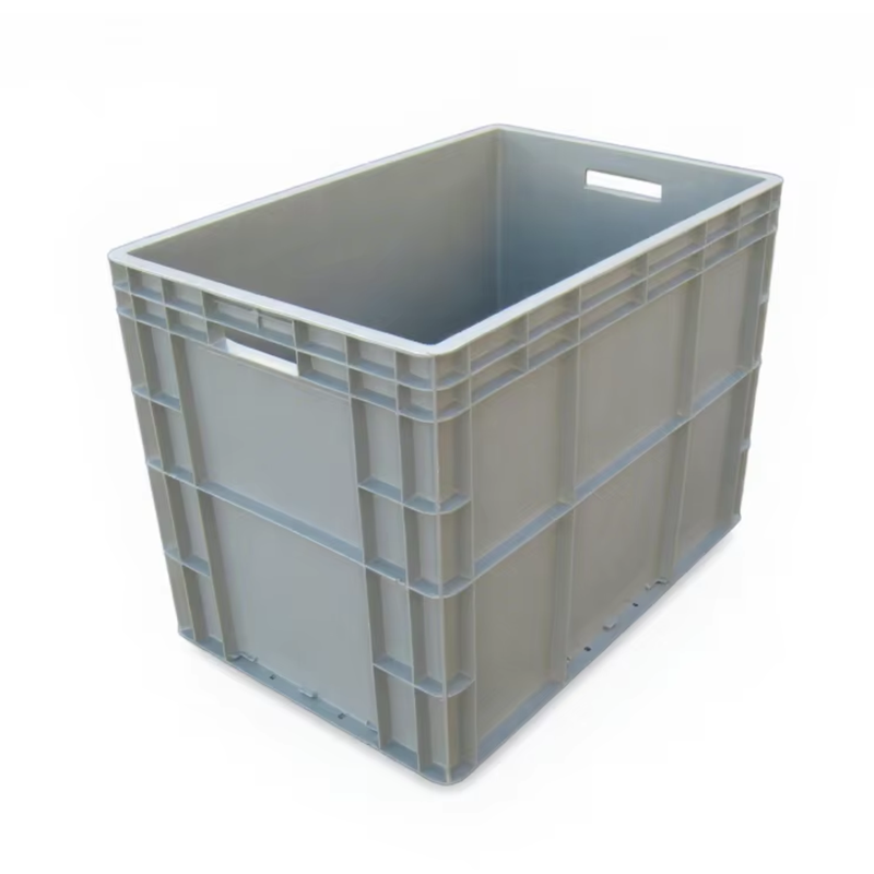 High Quality HUADU EU4644  Heavy Duty Industrial Plastic Containers Storage Turnover Box Injection PP