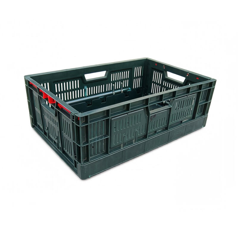 Foldable turnover basket, space saving, used for goods turnover and storage.  5# folding  basket