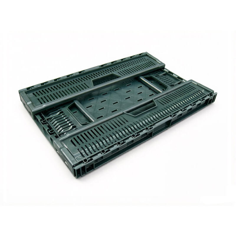 Foldable turnover basket, space saving, used for goods turnover and storage.  2# folding  basket