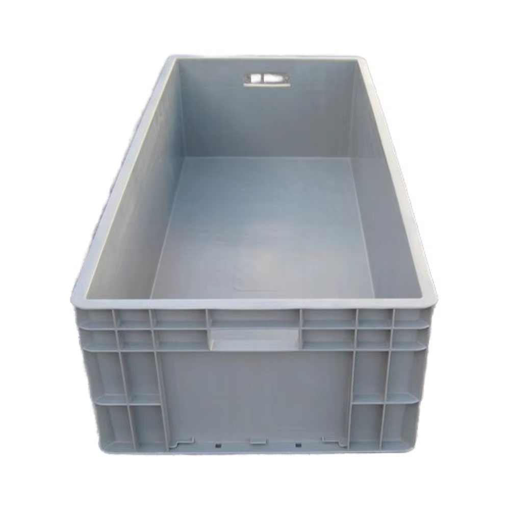 High Quality HUADU EU4922  Heavy Duty Industrial Plastic Containers Storage Turnover Box Injection PP