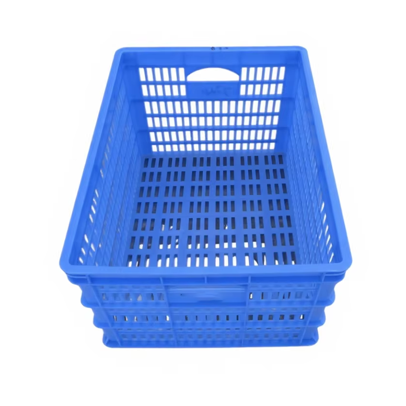 Factory Wholesale Plastic Basket Crate/Basket for Agriculture Fruits Vegetable  Plastic Stacked Basket  K234