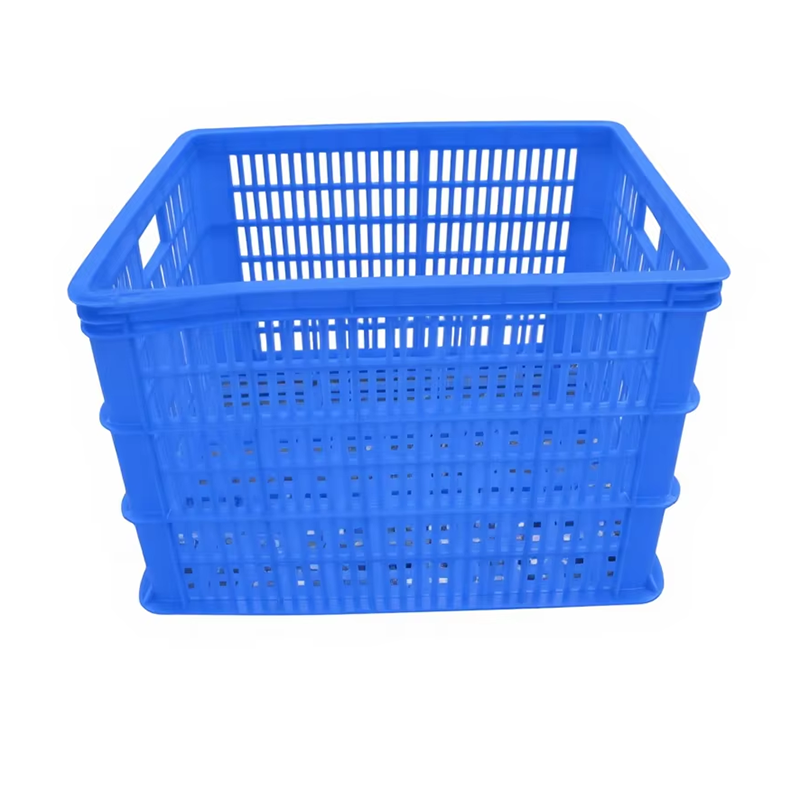 Factory Wholesale Plastic Basket Crate/Basket for Agriculture Fruits Vegetable  Plastic Stacked Basket  K242