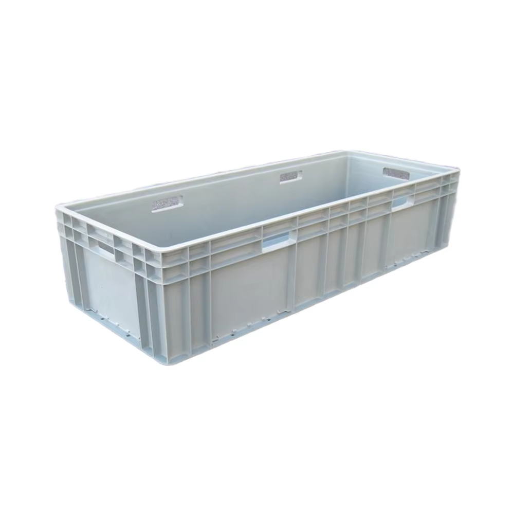 High Quality HUADU EU41022  Heavy Duty Industrial Plastic Containers Storage Turnover Box Injection PP