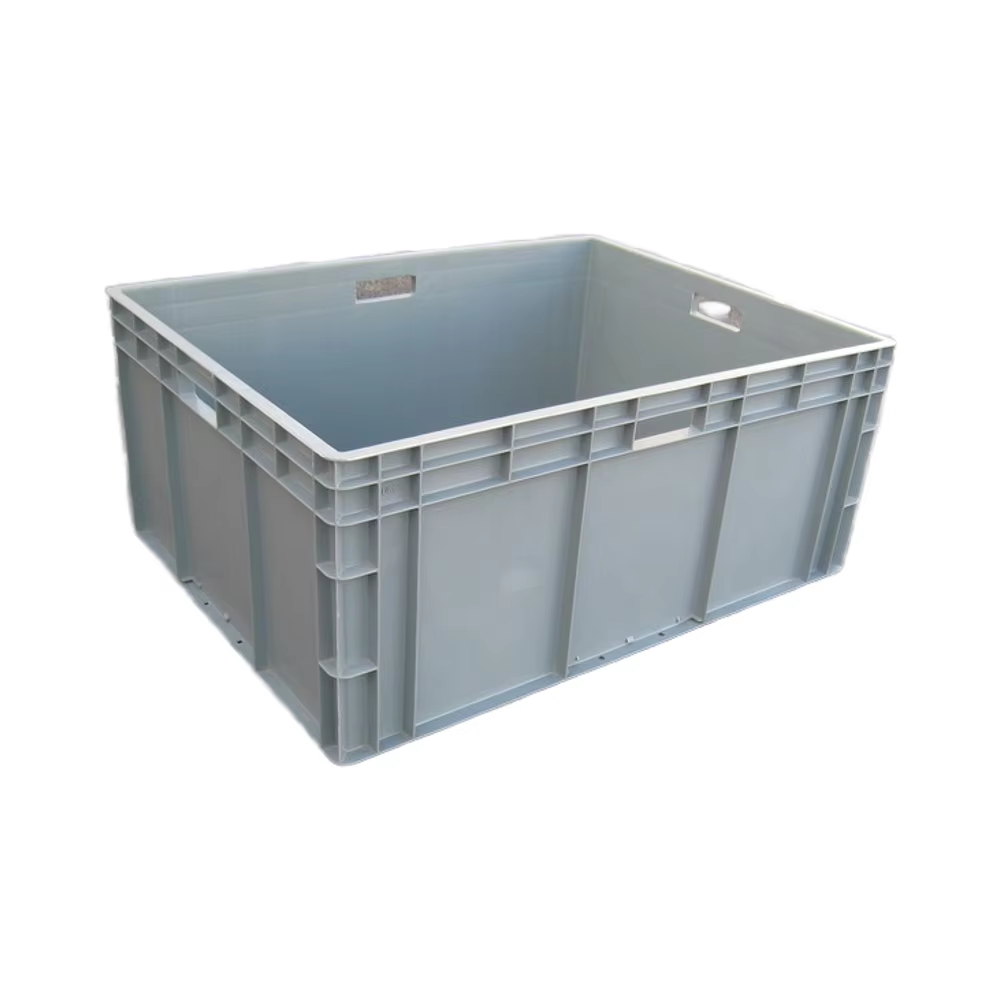 High Quality HUADU EU8633 Heavy Duty Industrial Plastic Containers Storage Turnover Box Injection PP