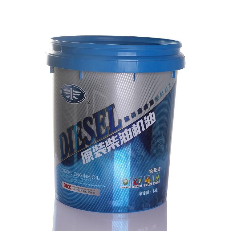 Injection Molded PP Paint Bucket Film With Internal Labeling.  Three-layer Composite Metal Effect