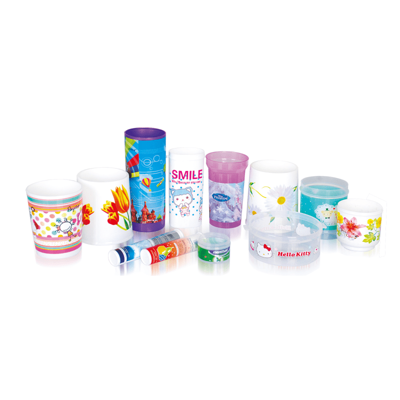 The application of heat transfer printing on glass products