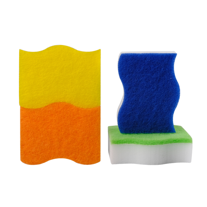 Gomme magique en mousse de mélamine en forme de S avec tampon abrasif