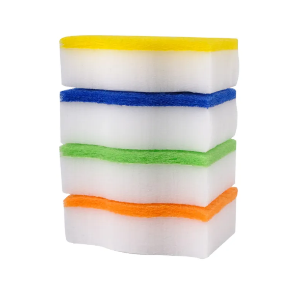 What makes melamine foam different from traditional cleaning sponges?
