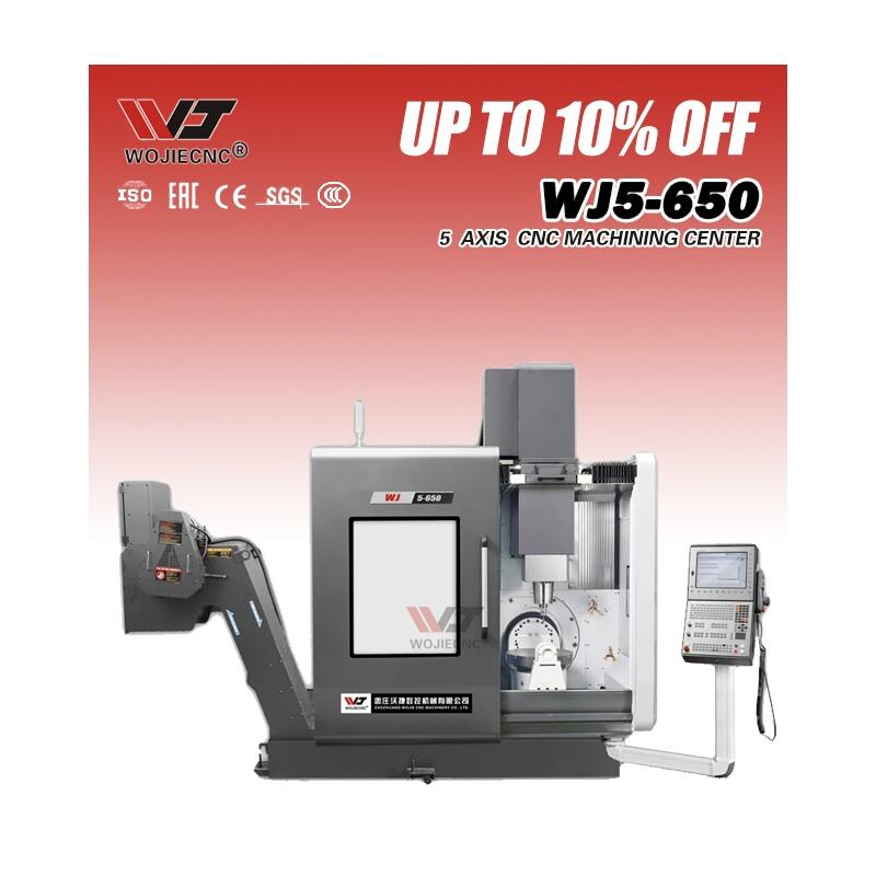 WJ5-650 5 Axis CNC Milling Machine 5 Axis CNC Machining Center with Rotating Table