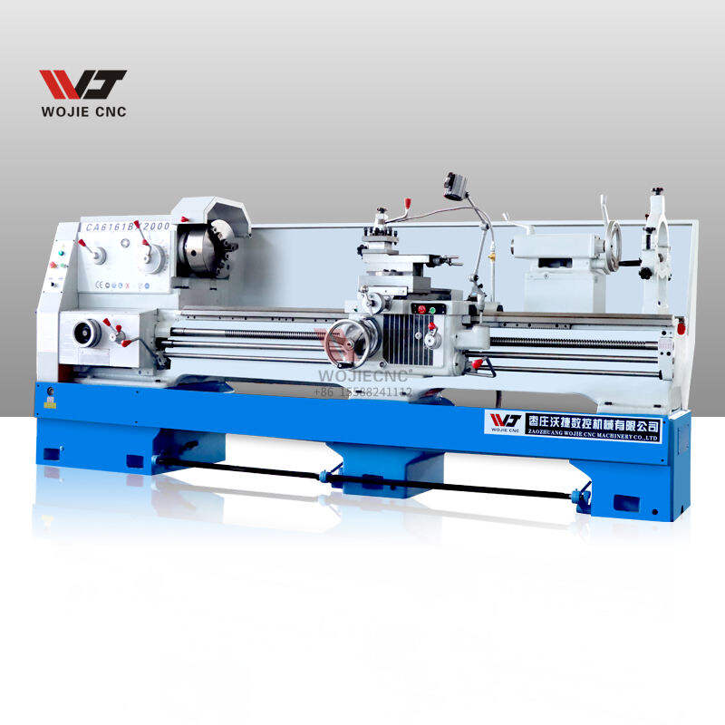 Máy tiện mặt nằm ngang công nghiệp Wojie CA6161, điện áp 220V, tải nặng, mới và đã qua sử dụng, khoảng cách hai tâm 1000 mm, dùng trong gia đình