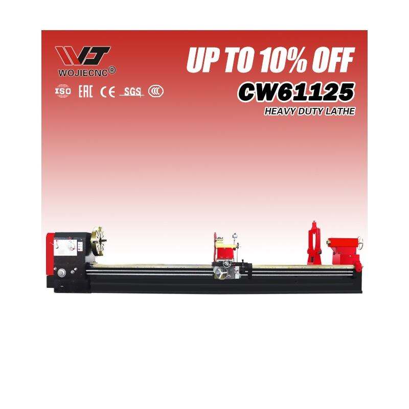 Máy tiện kim loại tải nặng CW61125, máy tiện thủ công dành cho gia công kim loại, phù hợp với phôi dài