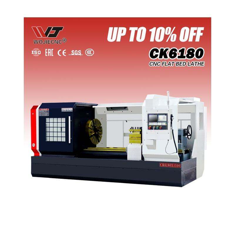 Hogesnelheids horizontale CNC-draaibank- en freesmachine CK6180 met Fanuc- en Siemens-besturing, nieuw met GSK-lagerkerncomponenten