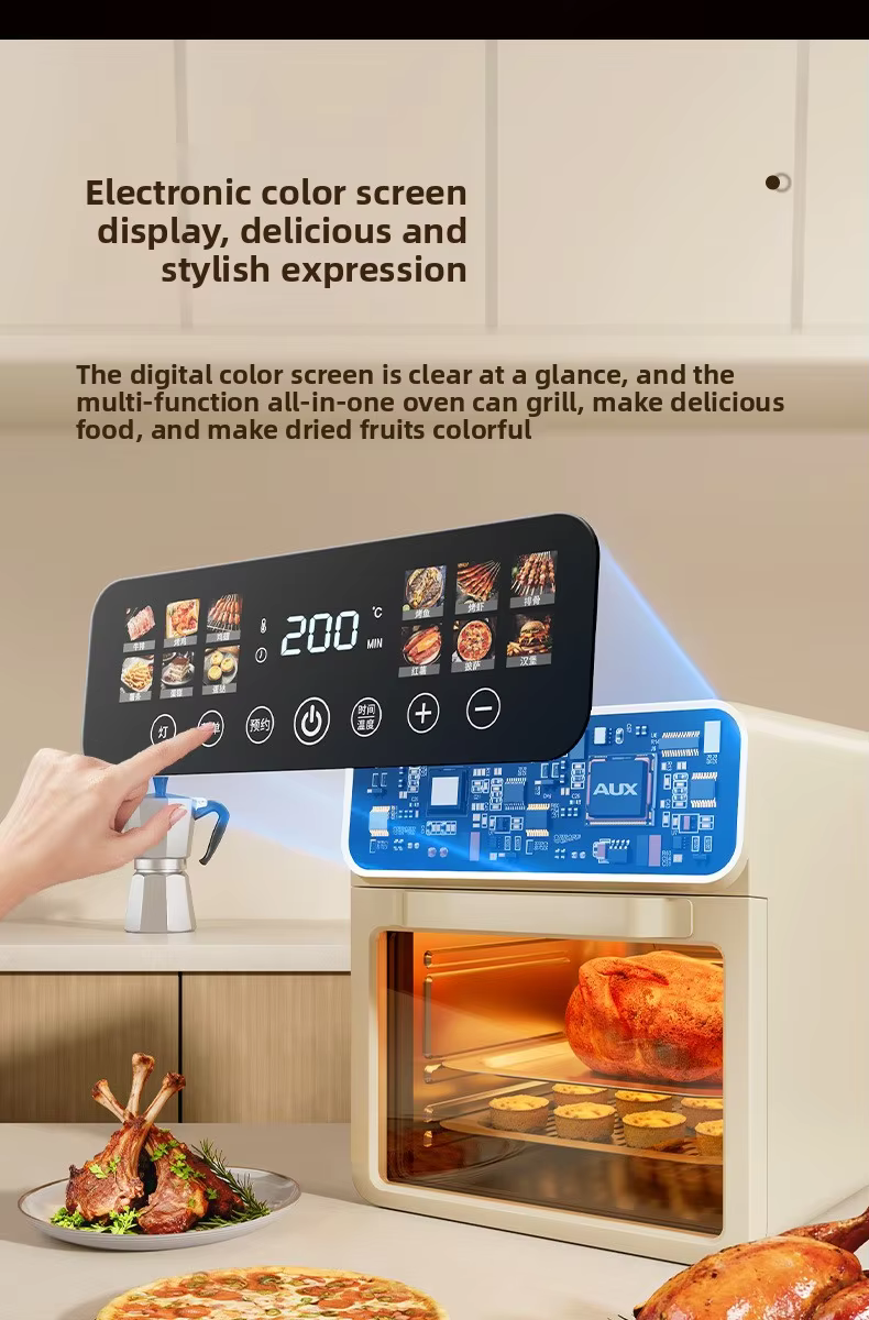 Hot-Selling Household Visual Timer 11-20L Touchscreen Smart Multi-Function Automatic Power Outage Air Fryer Oven New Model factory