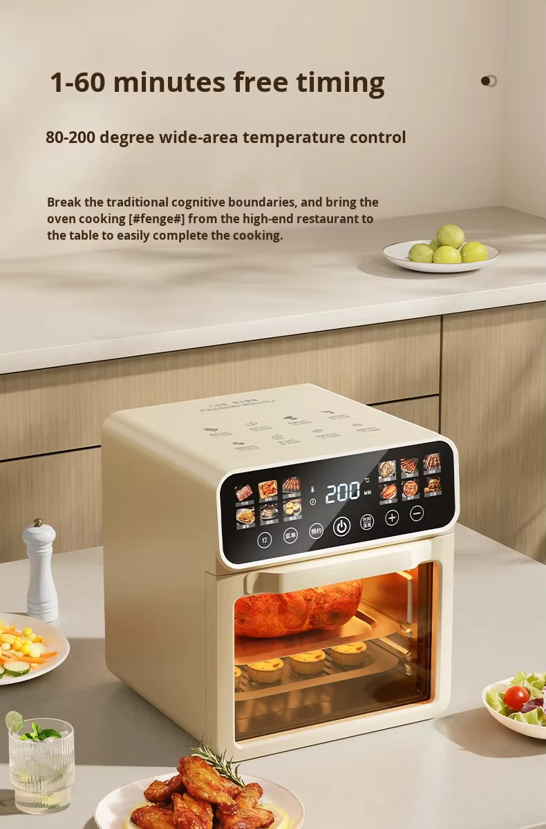 Hot-Selling Household Visual Timer 11-20L Touchscreen Smart Multi-Function Automatic Power Outage Air Fryer Oven New Model factory