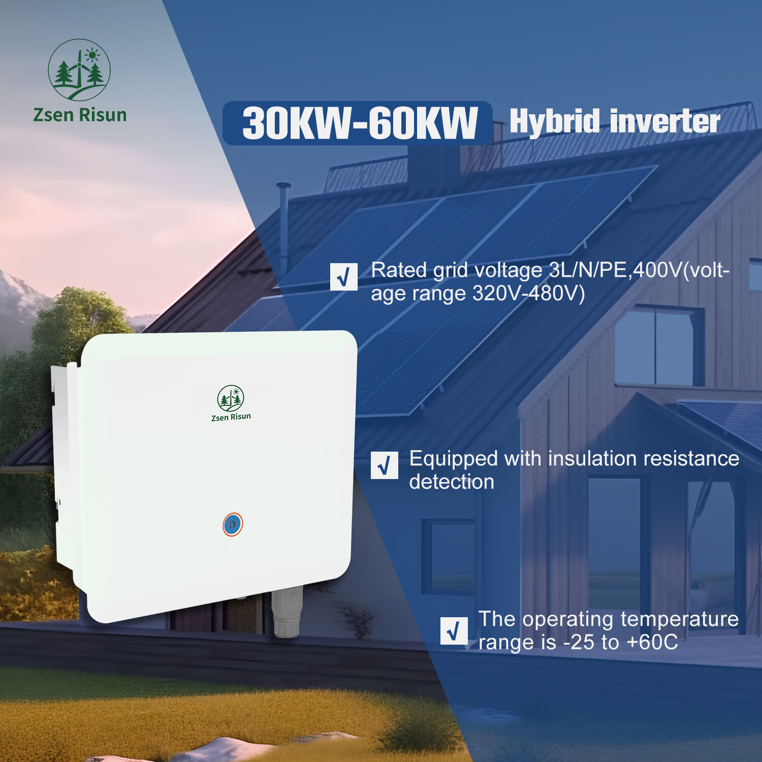 Three-phase photovoltaic inverter 30-60kW