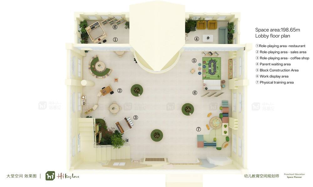 Space Area:198.65m Lobby Floor Plan