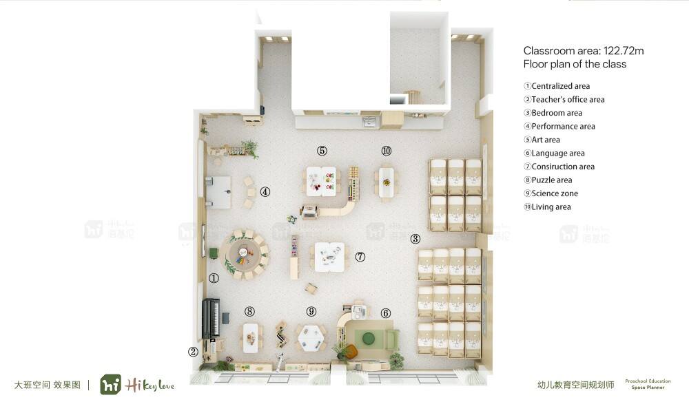 Classroom Area: 122.72m Floor Plan Of The Class