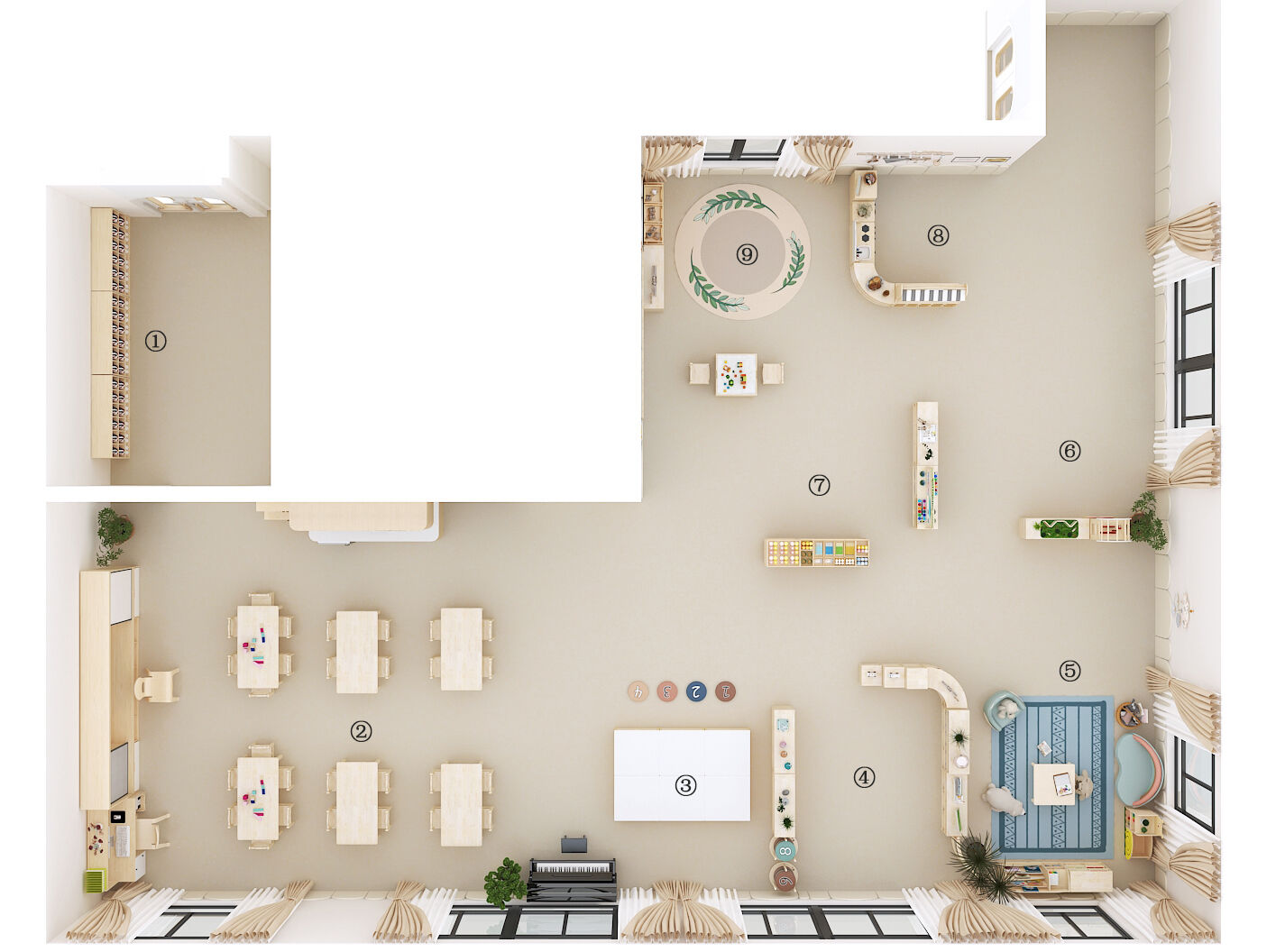 Case Study: Transforming “Sunshine Kindergarten” with Our Space Planning