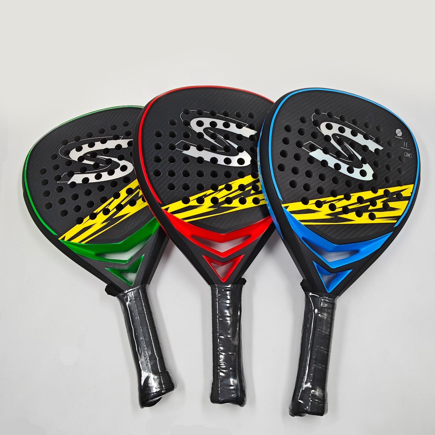 Factory Direct Anyball Carbon Padel Racket Carbon Fiber 18k EVA with Rough Surface for Training