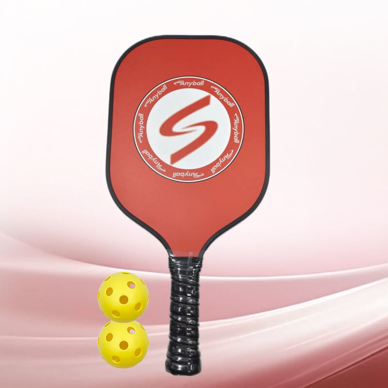 Factory Anyball PP-14mm Carbon Fiber Pickleball Racket Durable Matte Surface Professional Paddle with Pickleball Players