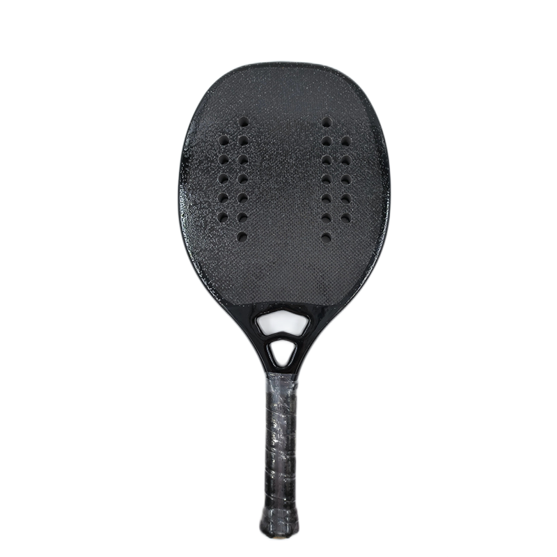 Professional Lightweight 12K and 18K Carbon Fiber Beach Tennis Racket with Anti-Slip Wrist Strap Prevent Exercise Injuries