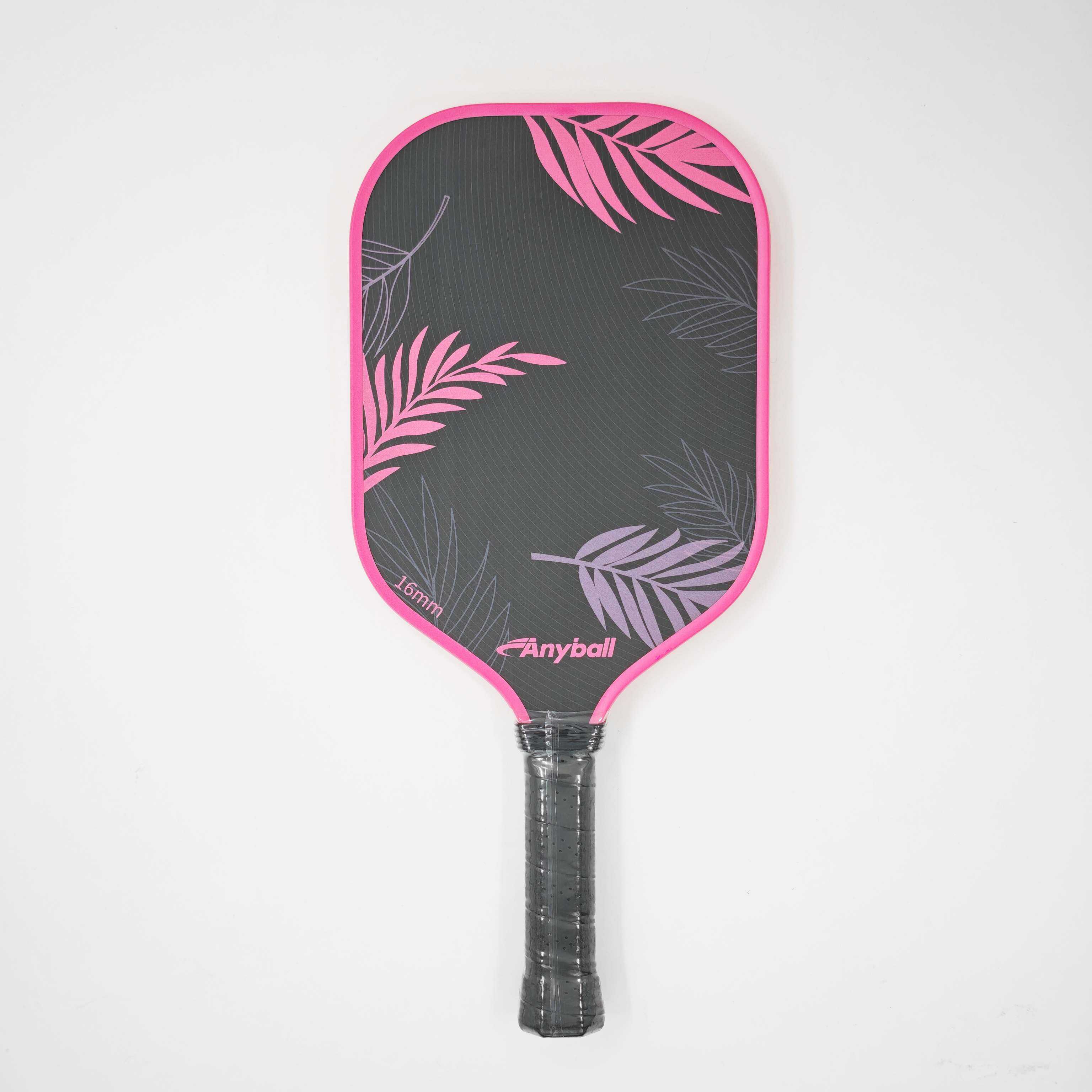 Anyball TR010 Model Carbon Fiber Pickleball Paddle 16mm Edge Guarded with Textured Honeycomb Core for Entertainment