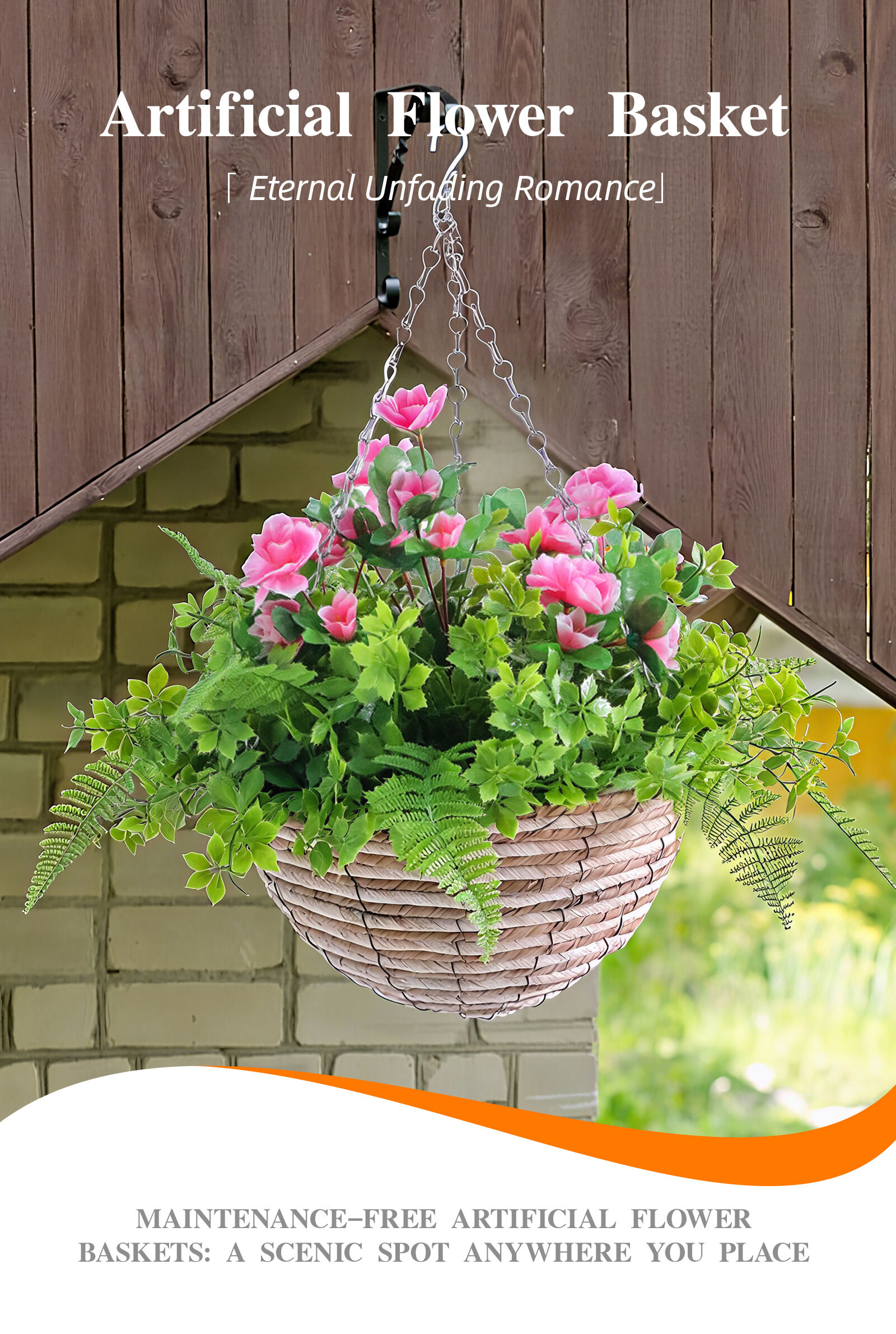 Artificial Flower Basket
