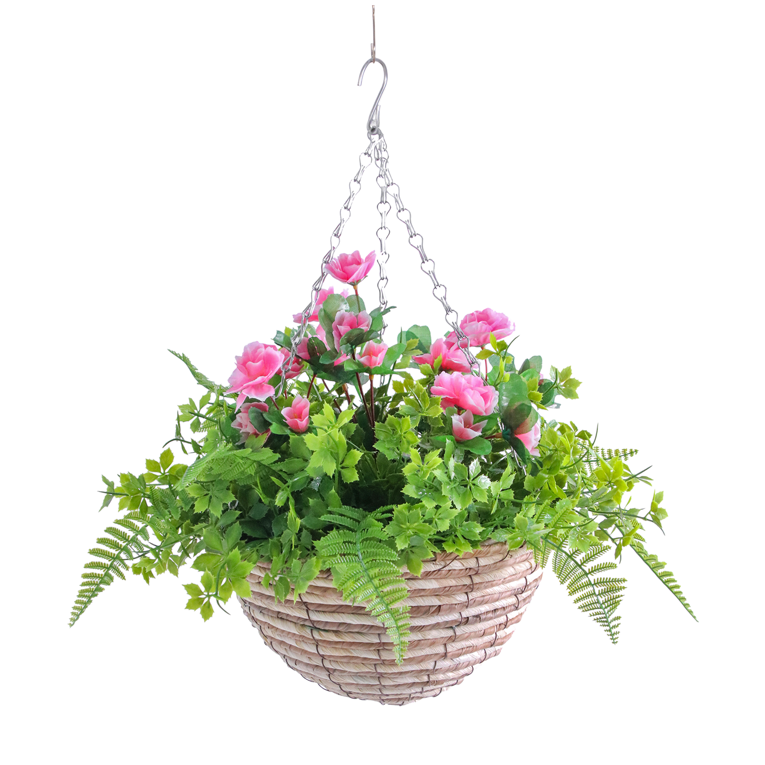 Artificial Flower Basket: Versatile Decor, Romance Unfading
