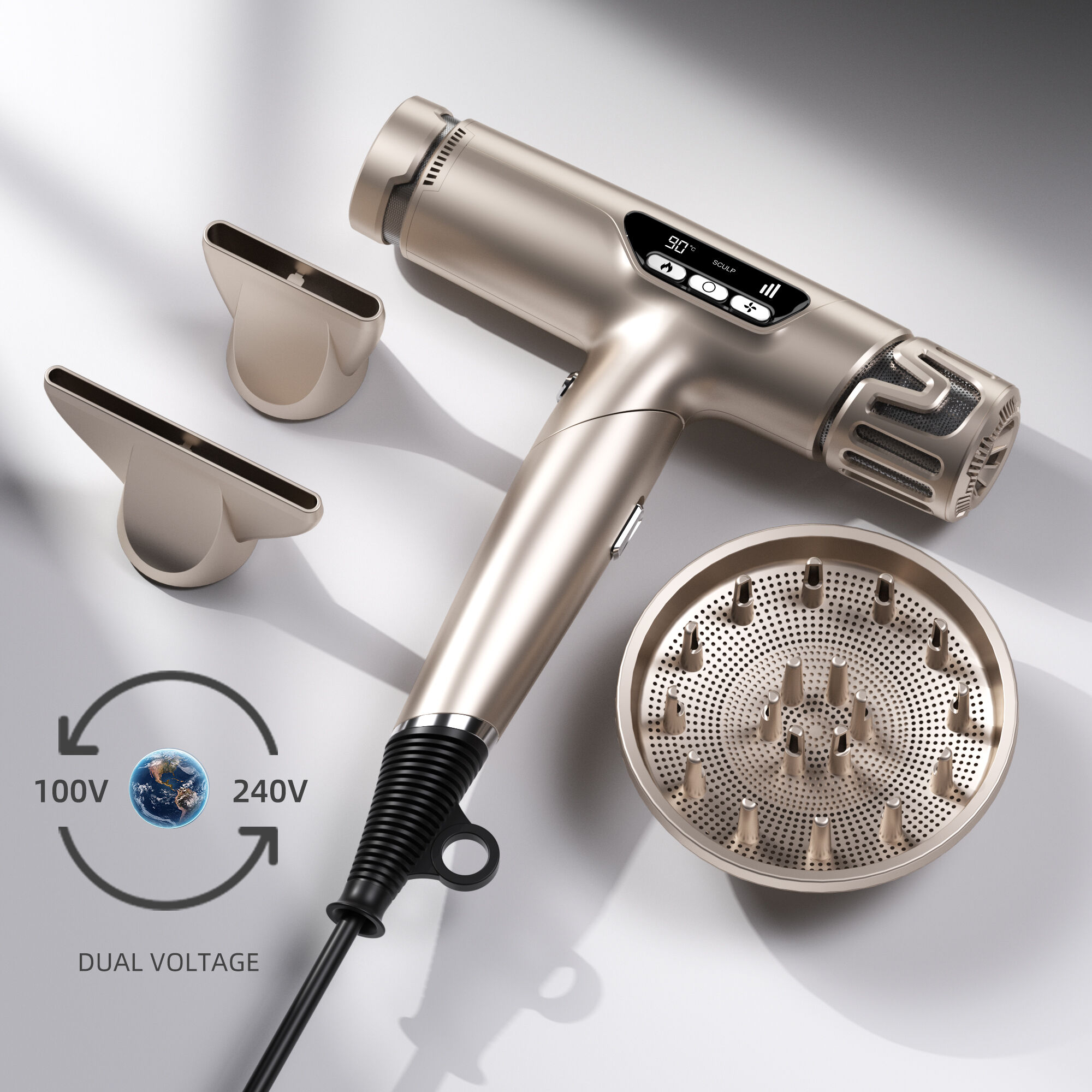 Professional Salon Foldable BLDC High Speed Plasma Hair Dryer