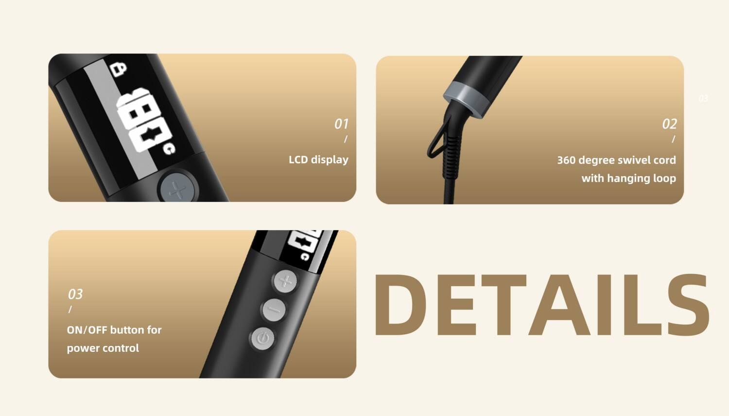 Fast Heating Anti Scald Electric Ceramic Hair Straightener Brush details