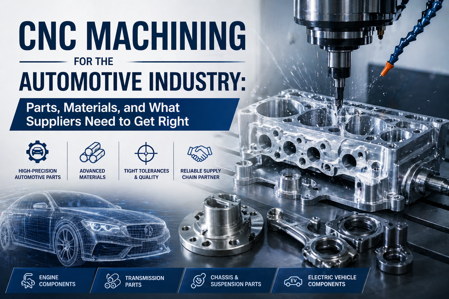 CNC Machining for the Automotive Industry: Parts, Materials, and What Suppliers Need to Get Right