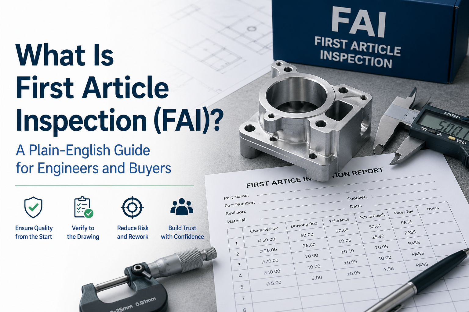初品検査（FAI）とは？エンジニアおよび調達担当者向けの平易な解説ガイド