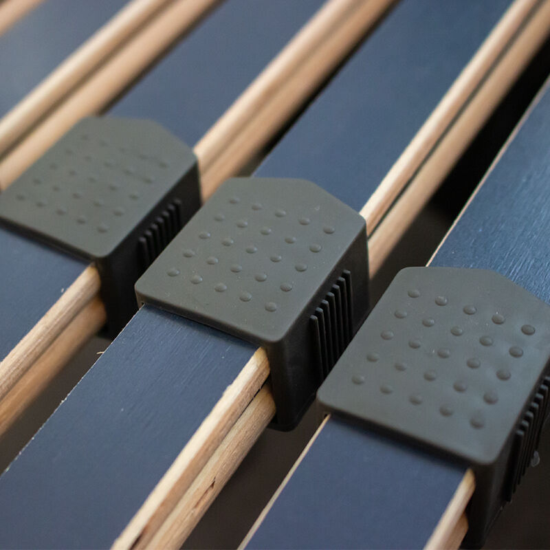 External Smart Wooden Slat Bed Frame