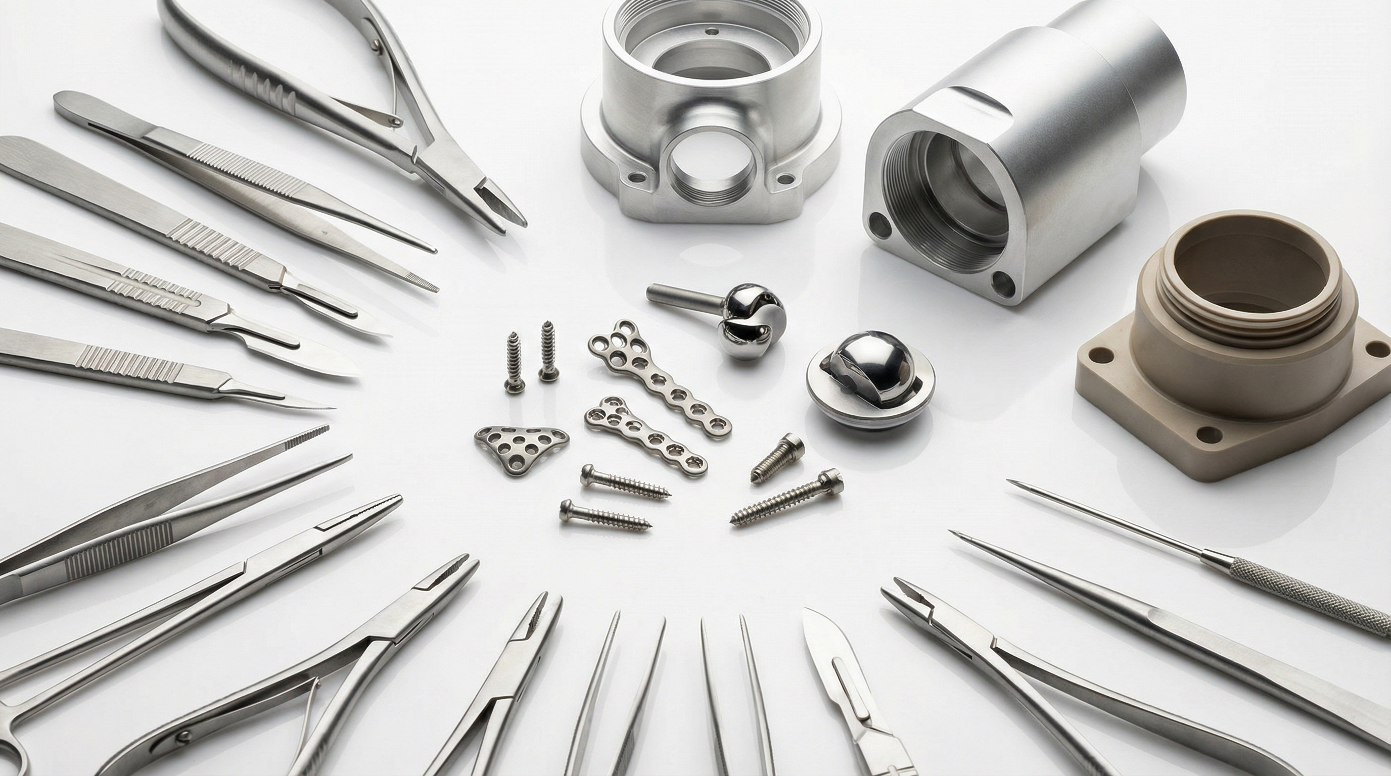 Precision CNC Machined Surgical Instrument Housing for Minimally Invasive Surgery