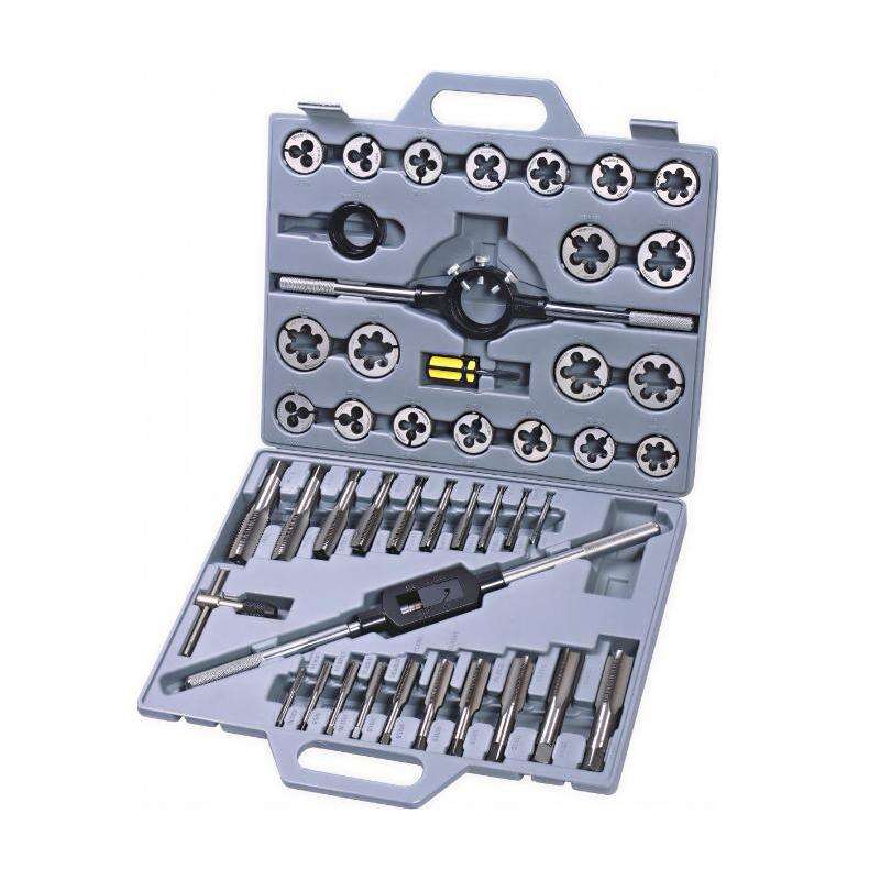 Professional Grade Tap and Die Set | Metric & SAE | HSS & Alloy Steel |,20/40/60/110 Piece Kit