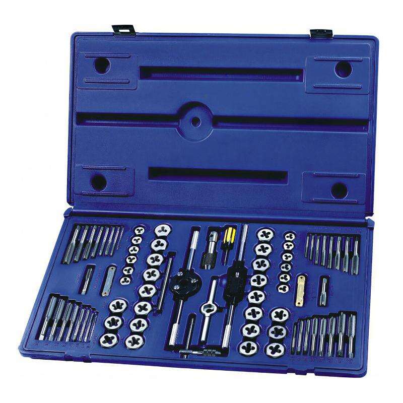 Professional Grade Tap and Die Set | Metric & SAE | HSS & Alloy Steel |,20/40/60/110 Piece Kit