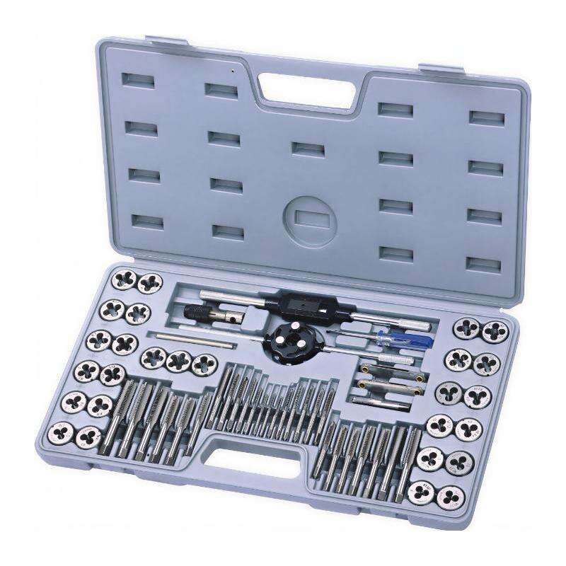 Professional Grade Tap and Die Set | Metric & SAE | HSS & Alloy Steel |,20/40/60/110 Piece Kit